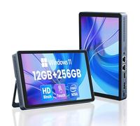 KOOTIGERS Mini PC N150 12GB RAM DDR5 256GB SSD Windows 11 Pro Desktop Computer with LCD Screen, 4K@60Hz Dual 2.5GbE LAN, Full-Featured USB-C WiFi 6 BT5.2 HDMI Desktop