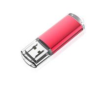 KOOTION Flash Drive 64 GB USB 2.0 Thumb Drive 64 GB Memory Stick Pen Drive Keychain Design Jump Drive Zip Drive with LED Indocator,Red