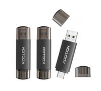 KOOTION USB Stick 128GB, 3-in-1 USB C 128G OTG USB 2.0 Memory Stick 2-in-1 128G Flash Drive Type C Flash Drive 128 Gbyte for PC/Laptop, Type-C Mobile Phone