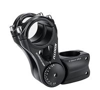 KOOTU Aluminium Bike Stem, 90mm, 31.8mm Handlebar, 28.6mm Fork Stem, Black, Adjustable ±85°, Mountain Bike, Road Bike, BMX