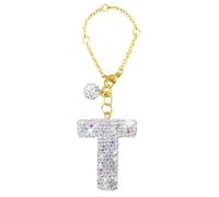 KOOUMOS Glitter Letter Charm Accessories with Handle, Bling Initial Water Bottle Chain Name ID for Stanley Cup Accessories for Girls Women, 1PCS