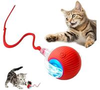 KoovDem Automatic Cat Toys for Indoor Cats Interactive Dog & Cat Toy for Bored Indoor Adult Cats Kitten Toys Speedy Tail 2.0 Cat Ball Toy 2025 New Smart Rolling Ball