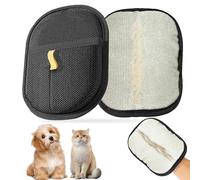 KoovDem Pet Hair Removal Glove Brush for Cats & Dogs Reusable Electrostatic Hair Remover Glove Tool Grooming Gloves for Pet Hair Remover for Couch, Furniture, Carpet, Curtain
