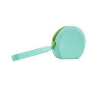 KoovDem Solid Color Rectangular Silicone Cosmetic Bag - High Capacity Portable Pouch for Women, Multi-Purpose for Coins, Headphones & Small Items(Green)