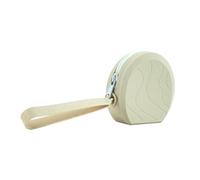 KoovDem Solid Color Rectangular Silicone Cosmetic Bag - High Capacity Portable Pouch for Women, Multi-Purpose for Coins, Headphones & Small Items(Beige)