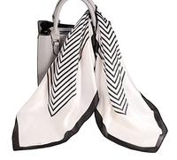 KOOYOL Silk Like Headscarf Vabovin Fashion Pattern Large Square Satin Scarf for hair wrapping