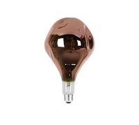 KOOYWAN LED FIliment Light Bulb 6W Copper Glass Finish,E27 2700K Oversize LED Bulb dimmable Rose Gold 1pack