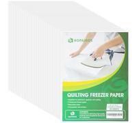 KOPAIBOS Freezer Paper Sheets for Quilting & Crafts - 8.5x11 Inches, 30 Sheets - Heavy Duty, Laser & Inkjet Printable Wax Paper for Quilters, Applique & Sewing Projects