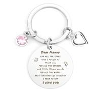 kopdnvei Nanny Gifts, Gifts for Nanny,Nanny Gifts from Grandchildren, Best Nanny Gifts, Nanny Keyring, Presents for Nanny, Nanny Christmas Gifts, Nanny Presents, Gifts for Nanny Christmas Gifts