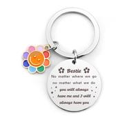 Kopdnvei Stainless Steel Sister Gifts, Bestie Keyring, Purple, Unisex-Adults, Women, Sisters, Best Friends, Teenage Girls