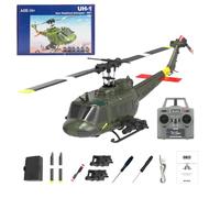 Kopeetechy RC Helicopter, C032 UH-1 Huey Remote Control Helicopter, One-Key Takeoff Landing, 3D Flight, Altitude Hold, Optical Flow Positioning, Gift for Teens Adults