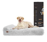 KOPEKS - Orthopaedic Ultra Soft Soothing Anti-Anxiety Large Dog Bed with Viscoelastic Foam and Waterproof Cover - XL - Grey