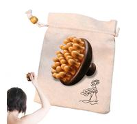 Kopfhaut-Massager Holz - Tragbarer Kopfkratzer Massager | Kopf Massagegerät Kopfhaut Holzkamm | Entspannender Druckpunkt-Stimulator, ürlicher Wellness-Kamm, Antistatischer Pflegehelfer