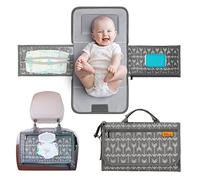 Kopi Baby Portable Diaper Changing Pad - Baby Changing Pad & Diaper Changer Travel Bag, Smart Design Baby Changing Mat, Portable Changing Pad for Baby, Baby Changing Station, Infant Gift - Gray Arrow