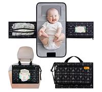 Kopi Baby Portable Diaper Changing Pad - Baby Changing Pad & Diaper Changer Travel Bag, Smart Design Baby Changing Mat, Portable Changing Pad for Baby, Baby Changing Station, Infant Gift - Black Arrow