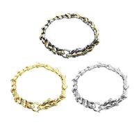 Kopida 3PCS Dragon Head Dragon Lin Bracelet Vintage Men's Bracelet Keel Metal Bracelet Dragon Bracelet Jewelry Men's Accessories Gifts
