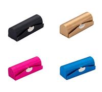 Kopida 4 Pcs Lipstick Case with Mirror Retro Pure Color Lipstick Holder Storage Case Portable Jewelry Case Cosmetic Case