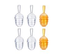 Kopida 6 Pcs Honey Pot Shaped Lip Gloss Tubes Empty Lip Gloss Container 5.5ml Lip Balm Bottle Refillable Lipstick Tube with Wand for Women DIY Cosmetic