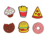 Kopida 6pcs Tennis Racket Vibration Dampener - Funny Hamburger Pizza Cookie Doughnut Tennis Racket Vibration Dampener Soft Silicone Shock Absorber