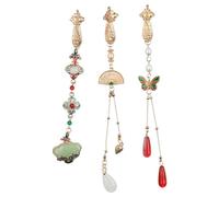 Kopida Chinese Traditional Pendant Cheongsam Tassel Pendant Exquisite Butterfly/Fan Brooch Pendant Retro Clothing Accessories Party Jewelry
