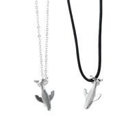 Kopida Whale Necklace for Women Ocean Animal Chain Jewelry Whale Gifts for Women Men Couple Necklace Sweater Chain Birthday Gift