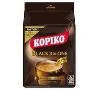 Kopiko Black 3 in ONE Strong & Rich Coffee Mix 10 Sachets (1 Pack)