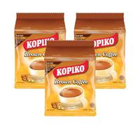 Kopiko Brown Coffee Instant Coffee Sachets (10 sachets x 3) Bags - Smooth & Balanced Coffee Mix