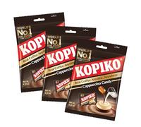 Kopiko Cappuccino Candy 100g x 3 Pack - Instant Coffee Flavoured Hard Sweets