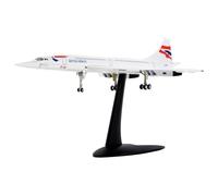 Kopinma 1/200 Scale Concorde Model Exquisite British Airways Model Plane Simulation Diecast Plane Model for Display and Collection