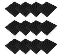 Kopinma 12 Pack Sound Proofing Panels, 30x30x2.5cm Self-Adhesive Acoustic Panels, High Density Soundproofing Wall Panels, Acoustic Foam Panel for Podcast Studio, Offices