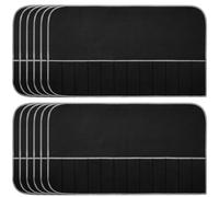 Kopinma 12Pcs Anti-tarnish Silverware Protective Bag, Silver Storage Bags Silver Storage Cloth Felt Flatware Organizer Anti Tarnish Silver Protection Roll with White Ribbon