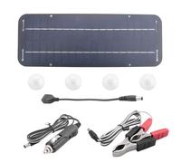 Kopinma 12V 30W Car Boat Power Solar Panel Battery Charger Maintainer, Solar Panel Charging Kit for Car Motorcycle Tractor Boat RV Tractor, Marine