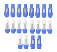 Kopinma 20 Pcs Powercon Connector Male Plug, 3 PIN Male Powercon Connectors, NAC3FCA NAC3FCB Speakon Connector 20A 250V AC Power Plug Connectors for Stage Lighting and Speakers