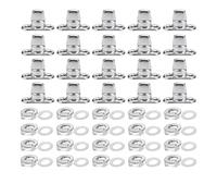 Kopinma 20 Sets Twist Lock Fastener, Twist Lock Fasteners Turn Button Eyelet and Stud, Bag Clasps and Closures Supplies, Twist Locks for Handbag Wallet Boat Canopy Canvas Cover