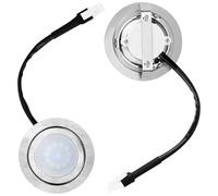 Kopinma 2pcs Cooker Hood Light Bulbs, Stainless Steel Range Hood LED Light, 12V Replacement Recessed Kitchen Range Hood Light