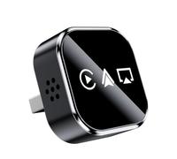 Kopinma 3 in1 Wireless Carplay Adapter, Wired Carplay to Wireless, AirPlay Carplay Android Auto Plug & Play USB/Type-C Car for i-phone, Plug and Play, Black