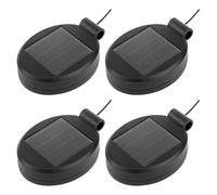 Kopinma 4 Pack Solar Lamp Replacement Top, Solar Panel, Lantern Lid Light Bulb, Led Replacement Top Battery Box for Outdoor Garden Patio Walkway Yard Hanging Lanterns