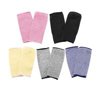 Kopinma 5 Pair Cut and Burn Sleeves Arm Protection Sleeves Forearm Protectors for Thin Skin and Bruising, 21CM