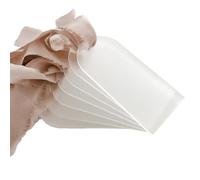 Kopinma 50PCS Frosted Acrylic Wedding Blank Place Card Clear Arch Gift Tag Name Plate Seating Chart DIY Mark Place for Events