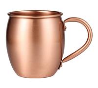 Kopinma 530ML Copper Mug 100% Pure Copper Cup Drum Cup Cocktail Cup Cold Drink Cup, B