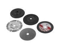 Kopinma 5Pcs 75mm Circular Saw Blade, Cutting Disc for 10mm Bore Angle Grinder, Metal Circular Saw Blade Flat Flap Grinding Wheel Milling Tool