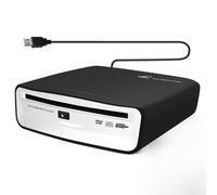 Kopinma External Universal CD Player for Car, Car Radio CD/DVD Dish Box Player, Plugs Into Car USB Port, Laptop, TV, Computer, for Android 4.0 and Above Navigation