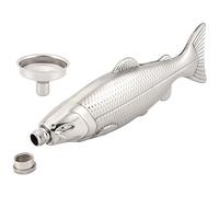 Kopinma Fish-Shape Hip Flask 5Oz Bottle Mini Pocket Flask with Funnel, Stainless Steel Leakproof Whisky Flask for Hiking Party, Barbecue and Drinkware for Wedding Outdoor