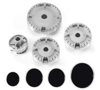 Kopinma Gas Burner Cap Set for Cooker Hobs, Oven Gas Hob Burner Crown Flame Cap, Gas Burner Flame Cap, Burner Covers Replacement Fits Most Gas Stove Burners
