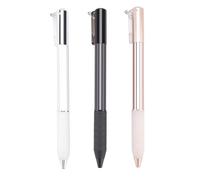 Kopinma Geometric Metal Crinkle Pen Fidget, Stress Relief, Metal Shape Shifting Switchpen, 0.5mm Retractable Gel Pen for School Home Office, Multicolor
