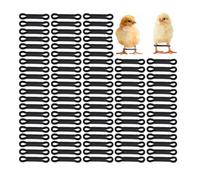 Kopinma Pack of 100 Splayleg Hobble Orthosis for Baby Chickens, Adjustable Poultry Leg Bands for Newborns, Splayleg Chicks, Birds, Quails, Ducks