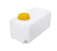 Kopinma Plastic Air Parking Heater Tank, Car Truck Tank 5.5 L Gasoline Oil Drum for Auto Truck Caravan Oil Gasoline Tank, white & yellow