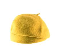 Kopka Accesssories - Oversize Beanie Women Woollen Roll Upp Beret - Jaune