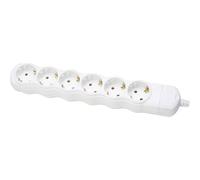 6-Way multiple socket outlet, reconnectable, without cable