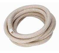 Kopp x 0,75 mm², 2 Meter Textile 3-core H03 VV-F 3 x 0.75 mm², Length 2 m, Fabric Cable for lamp, 250 V, Linen Beige-Cream, 151502147